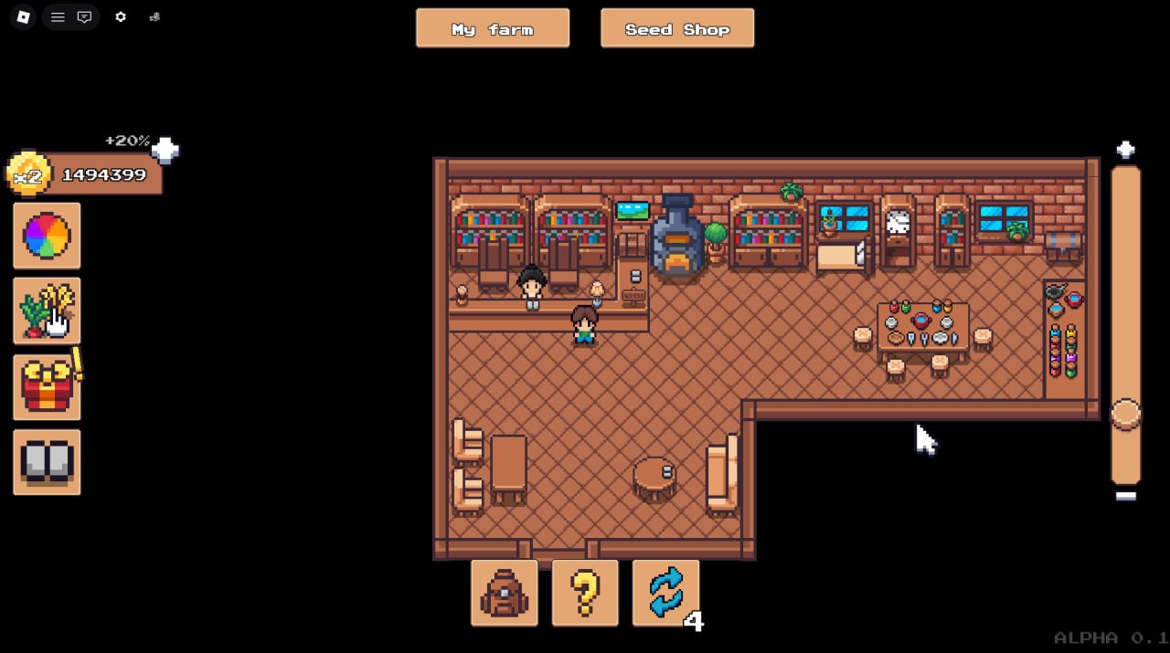Pixel Farm Tycoon 2D gameplay scene 4